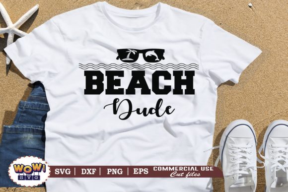 Beach Dude SVG: Summer Graphics for Crafts