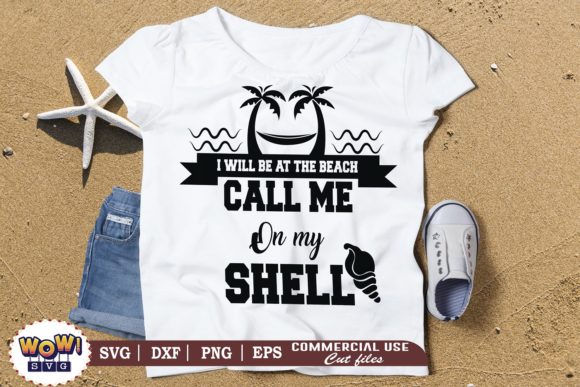 Beach Shell Graphics for Summer Crafts