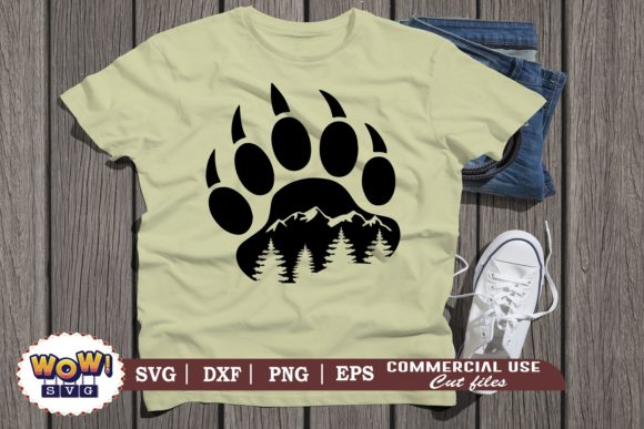 Bear Paw Graphics and Illustrations for Branding