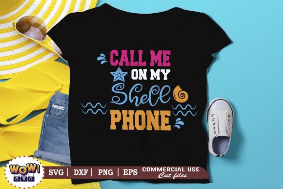Call Me on My Shell Phone: Summer Graphics for Crafts