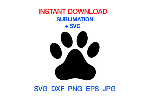 Dog Paw Silhouette: Essential Graphics for Crafts