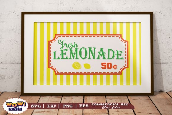 Fresh Lemonade 50C Svg: Summer Graphics & Illustrations