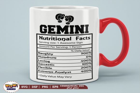 Gemini Nutritional Facts: Fresh Graphics & Illustrations