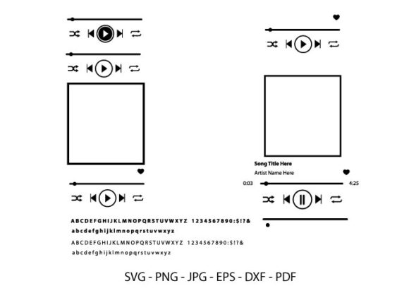 Music Player, Spotify Song, Song Art for Graphics & Crafts