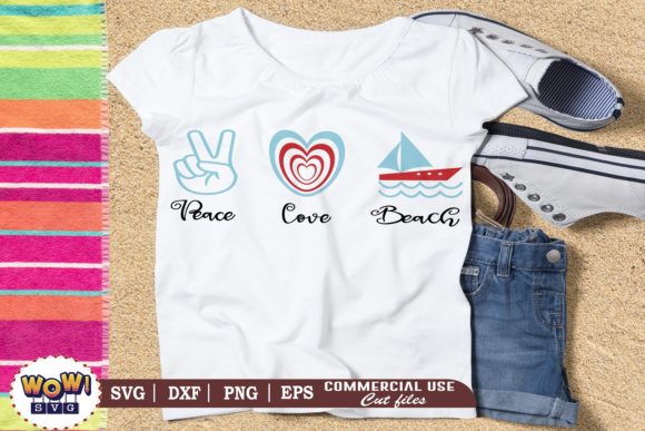 Peace Love Beach: Graphics for Crafts & Sales