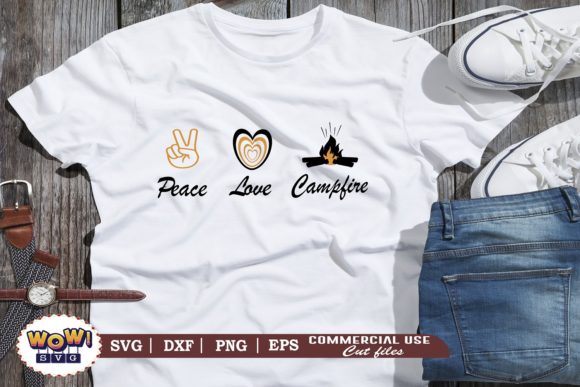 Peace Love Campfire: Cozy Graphics & Illustrations