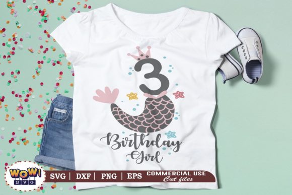 Review: 3rd Birthday Girl SVG for Graphics & Illustrations
