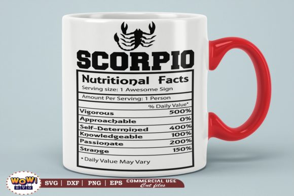 Scorpio Nutritional Facts: Graphics & Illustrations