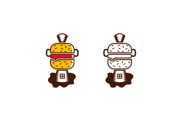 Stove Home Burger Logo: Graphics for Local Logos
