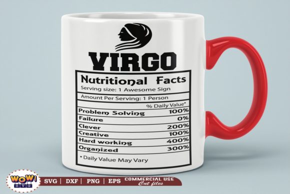 Virgo Nutritional Facts: Graphics for Brand Illustrations