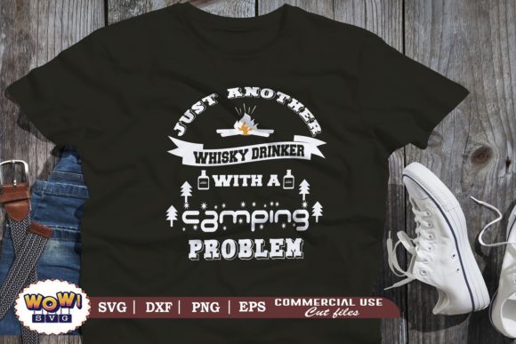 Whisky & Camping Graphics for Rustic Illustrations